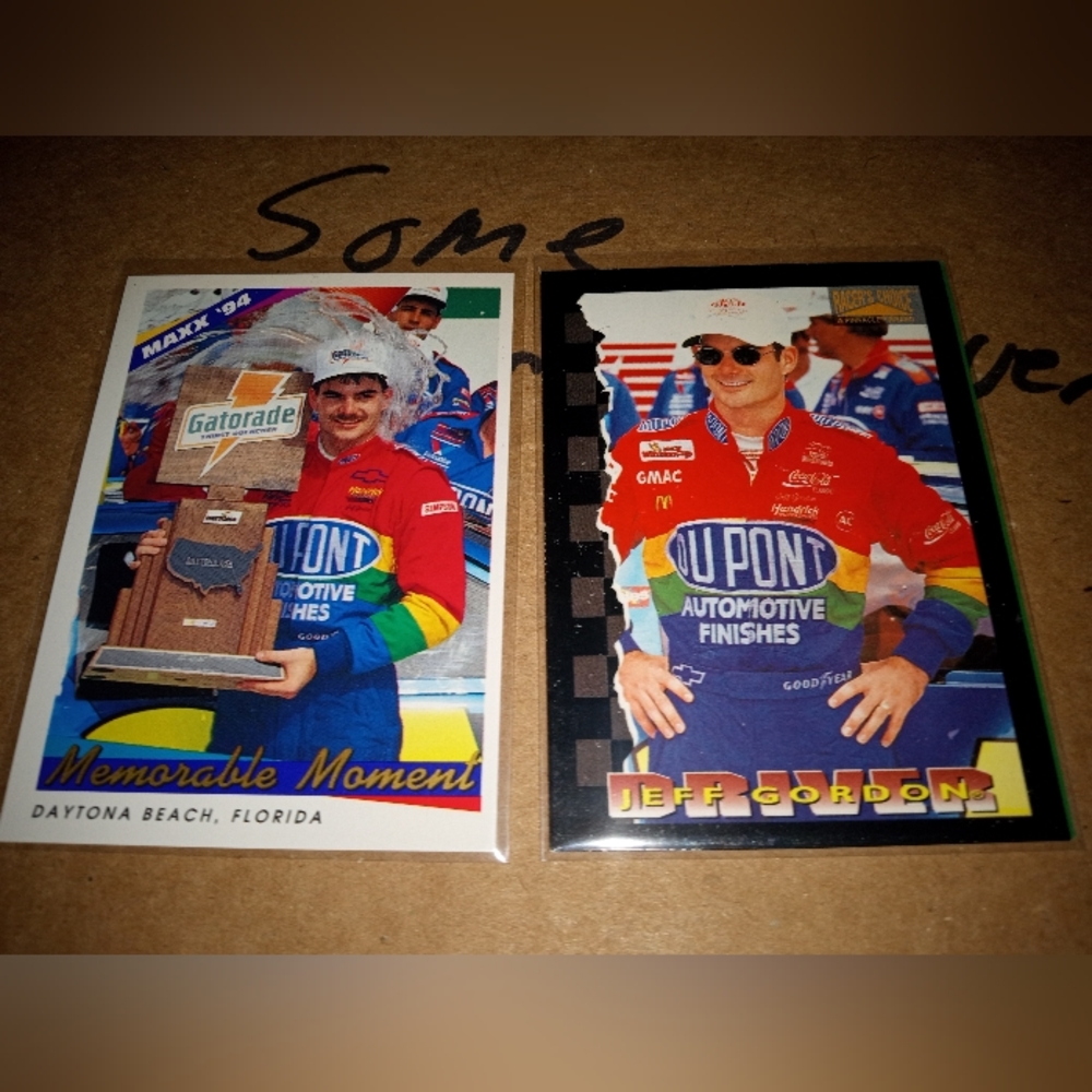 Jeff Gordon nascar cards 90s